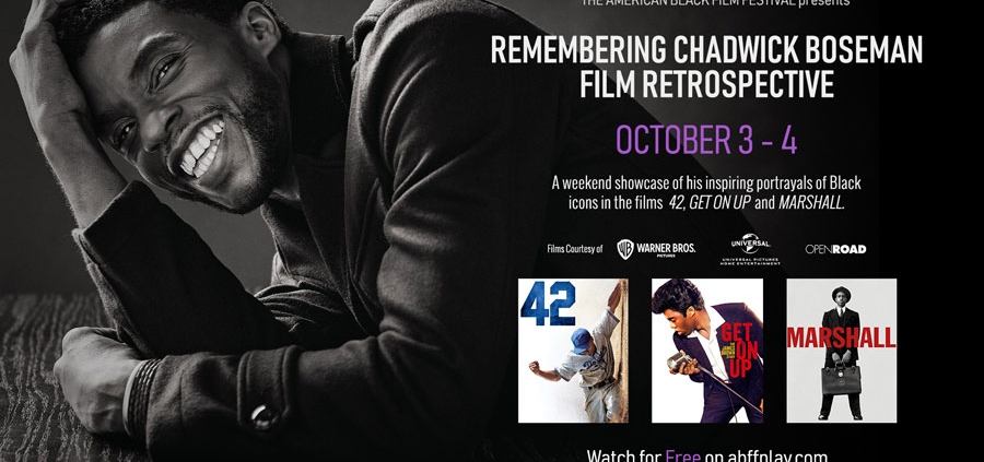 Remembering Chadwick Boseman Film Retrospective Artwork