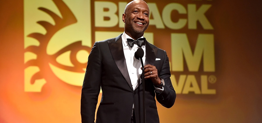 Jeff Friday on stage at the American Black Film Festival in Miami