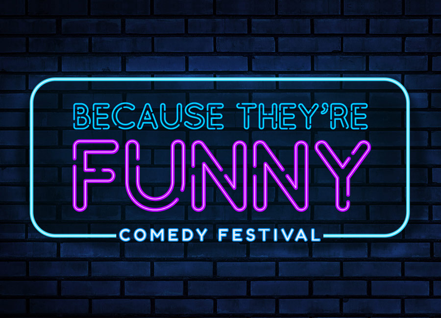 Because They're Funny Comedy Festival logo